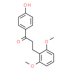 ChemSpider 2D Image | 3-(2,6-Dimethoxyphenyl)-1-(4-hydroxyphenyl)-1-propanone | C17H18O4