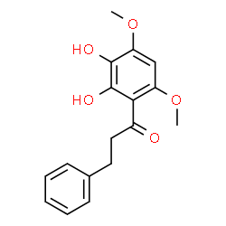 ChemSpider 2D Image | 1-(2,3-Dihydroxy-4,6-dimethoxyphenyl)-3-phenyl-1-propanone | C17H18O5