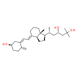 ChemSpider 2D Image | (3R,5Z,7E,23S)-9,10-Secocholesta-5,7,10-triene-3,23,25-triol | C27H44O3
