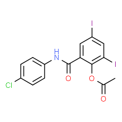 ChemSpider 2D Image | clioxanide | C15H10ClI2NO3
