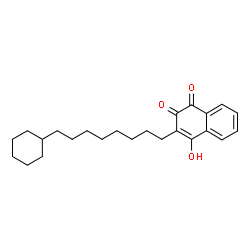 ChemSpider 2D Image | 3-(8-Cyclohexyloctyl)-4-hydroxy-1,2-naphthalenedione | C24H32O3
