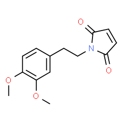 ChemSpider 2D Image | 1-[2-(3,4-Dimethoxy-phenyl)-ethyl]-pyrrole-2,5-dione | C14H15NO4