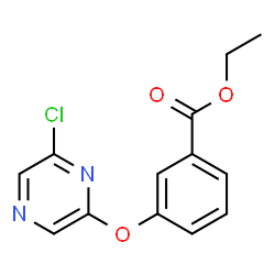 ChemSpider 2D Image | Ethyl 3-((6-chloropyrazin-2-yl)oxy)benzoate | C13H11ClN2O3