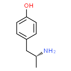 ChemSpider 2D Image | 4-[(2R)-2-Aminopropyl]phenol | C9H13NO
