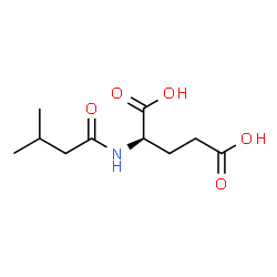 ChemSpider 2D Image | N-(3-Methylbutanoyl)-D-glutamic acid | C10H17NO5
