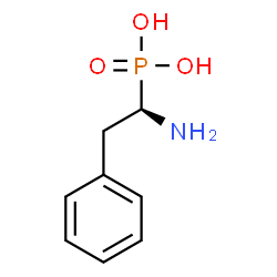 ChemSpider 2D Image | [(1R)-1-Amino-2-phenylethyl]phosphonic acid | C8H12NO3P