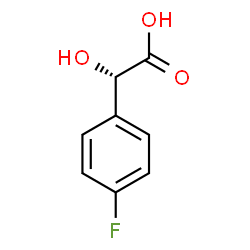 ChemSpider 2D Image | (2S)-(4-Fluorophenyl)(hydroxy)acetic acid | C8H7FO3