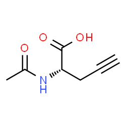 ChemSpider 2D Image | (2S)-2-Acetamido-4-pentynoic acid | C7H9NO3