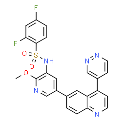 ChemSpider 2D Image | Omipalisib | C25H17F2N5O3S