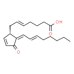 ChemSpider 2D Image | (5E,14E)-11-oxoprosta-5,9,12,14-tetraen-1-oic acid | C20H28O3
