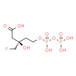 ChemSpider 2D Image | 6-fluoromevalonate pyrophosphate | C6H13FO10P2