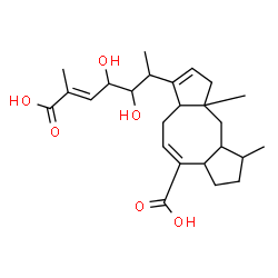 ChemSpider 2D Image | (7E,19E)-17,18-Dihydroxyophiobola-7,13,19-triene-21,25-dioic acid | C25H36O6