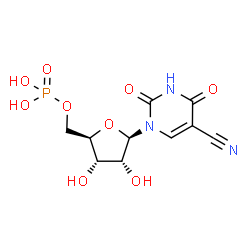 ChemSpider 2D Image | 5-Cyano-Uridine-5'-Monophosphate | C10H12N3O9P