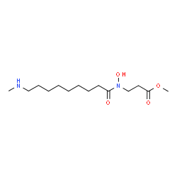 ChemSpider 2D Image | Methyl N-hydroxy-N-[9-(methylamino)nonanoyl]-beta-alaninate | C14H28N2O4