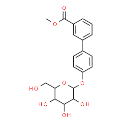 ChemSpider 2D Image | Methyl 4'-(alpha-D-mannopyranosyloxy)-3-biphenylcarboxylate | C20H22O8