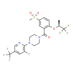 ChemSpider 2D Image | Bitopertin | C21H20F7N3O4S