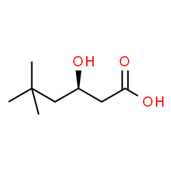 ChemSpider 2D Image | (3R)-3-Hydroxy-5,5-dimethylhexanoic acid | C8H16O3