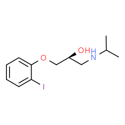 ChemSpider 2D Image | (2S)-1-(2-Iodophenoxy)-3-(isopropylamino)-2-propanol | C12H18INO2
