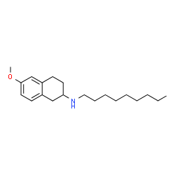ChemSpider 2D Image | 6-Methoxy-N-nonyl-1,2,3,4-tetrahydro-2-naphthalenamine | C20H33NO
