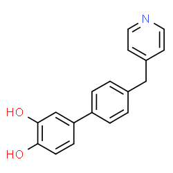 ChemSpider 2D Image | 4'-(4-Pyridinylmethyl)-3,4-biphenyldiol | C18H15NO2