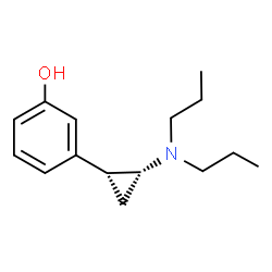 ChemSpider 2D Image | 3-[(1R,2R)-2-(Dipropylamino)cyclopropyl]phenol | C15H23NO