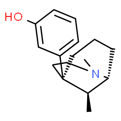 ChemSpider 2D Image | 3-[(1R,5R,9S)-2,9-Dimethyl-2-azabicyclo[3.3.1]non-5-yl]phenol | C16H23NO