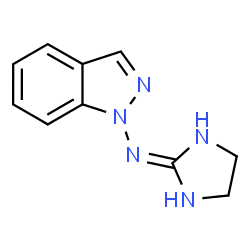 ChemSpider 2D Image | N-(4,5-Dihydro-1H-imidazol-2-yl)-1H-indazol-1-amine | C10H11N5
