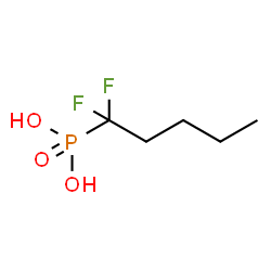 ChemSpider 2D Image | (1,1-Difluoropentyl)phosphonic acid | C5H11F2O3P