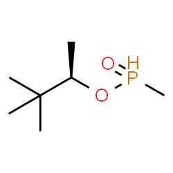 ChemSpider 2D Image | (2R)-3,3-Dimethyl-2-butanyl methylphosphinate | C7H17O2P