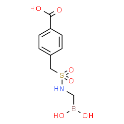 ChemSpider 2D Image | 4-({[(Dihydroxyboryl)methyl]sulfamoyl}methyl)benzoic acid | C9H12BNO6S