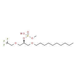ChemSpider 2D Image | 1-DECYL-3-TRIFLUORO ETHYL-SN-GLYCERO-2-PHOSPHOMETHANOL | C16H32F3O6P