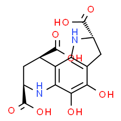 ChemSpider 2D Image | (2S,7R,9R)-4,5-Dihydroxy-2,3,6,7,8,9-hexahydro-1H-pyrrolo[2,3-f]quinoline-2,7,9-tricarboxylic acid | C14H14N2O8