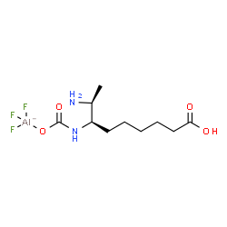 ChemSpider 2D Image | {(7R,8S)-8-Amino-7-[(carboxy-kappaO)amino]nonanoato}(trifluoro)aluminate(1-) | C10H19AlF3N2O4