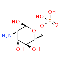 ChemSpider 2D Image | 2-Amino-2-deoxy-6-O-phosphono-alpha-D-mannopyranose | C6H14NO8P