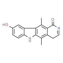 ChemSpider 2D Image | 9-Hydroxy-5,11-dimethyl-4,6-dihydro-1H-pyrido[4,3-b]carbazol-1-one | C17H14N2O2