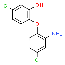 ChemSpider 2D Image | 2-(2-Amino-4-chlorophenoxy)-5-chlorophenol | C12H9Cl2NO2