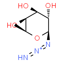 ChemSpider 2D Image | 1-[(2S,3S,4R,5S,6S)-3,4,5-Trihydroxy-6-methyltetrahydro-2H-pyran-2-yl]-1,2-triazadien-2-ium | C6H12N3O4