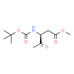 ChemSpider 2D Image | methyl (3S)-3-[(tert-butoxycarbonyl)amino]-4-oxopentanoate | C11H19NO5