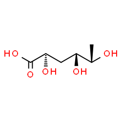ChemSpider 2D Image | 3,6-Dideoxy-L-arabino-hexonic acid | C6H12O5