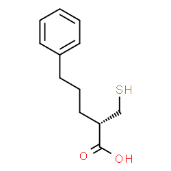 ChemSpider 2D Image | (S)-2-(MERCAPTOMETHYL)-5-PHENYLPENTANOIC ACID | C12H16O2S