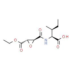 ChemSpider 2D Image | N-{[(2S,3S)-3-(Ethoxycarbonyl)-2-oxiranyl]carbonyl}-L-isoleucine | C12H19NO6
