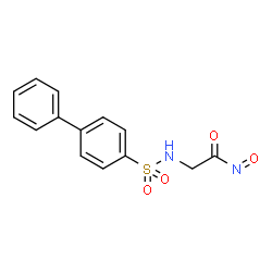 ChemSpider 2D Image | N~2~-(4-Biphenylylsulfonyl)-N-oxoglycinamide | C14H12N2O4S