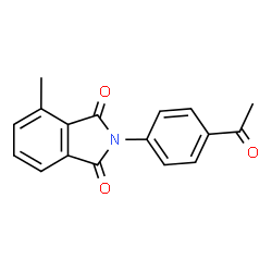 ChemSpider 2D Image | 2-(4-Acetylphenyl)-4-methyl-1H-isoindole-1,3(2H)-dione | C17H13NO3