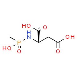 ChemSpider 2D Image | N-[Hydroxy(methyl)phosphoryl]-L-aspartic acid | C5H10NO6P