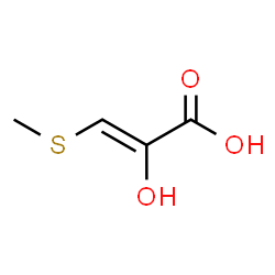 ChemSpider 2D Image | (2Z)-2-Hydroxy-3-(methylsulfanyl)acrylic acid | C4H6O3S