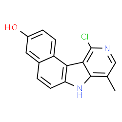 ChemSpider 2D Image | 11-Chloro-8-methyl-7H-benzo[e]pyrido[4,3-b]indol-3-ol | C16H11ClN2O