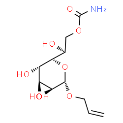 ChemSpider 2D Image | Prop-2-En-1-Yl 7-O-Carbamoyl-L-Glycero-Alpha-D-Manno-Heptopyranoside | C11H19NO8