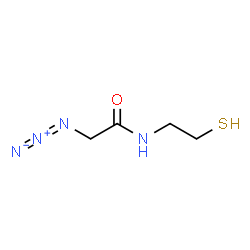 ChemSpider 2D Image | 2-Azido-N-(2-sulfanylethyl)acetamide | C4H8N4OS