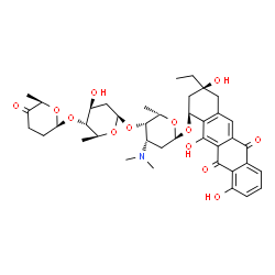 ChemSpider 2D Image | 10-DECARBOXYMETHYLACLACINOMYCIN A (DCMAA) | C40H51NO13