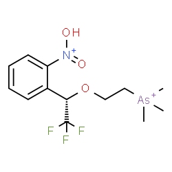 ChemSpider 2D Image | Hydroxy(oxo)(2-{(1S)-2,2,2-trifluoro-1-[2-(trimethylarsonio)ethoxy]ethyl}phenyl)ammonium | C13H19AsF3NO3